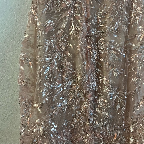 Mac Duggal Corset Detailed Embellished Gown Pink Prom Dress 20559 Size 2 NEW - Picture 6 of 9